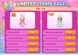 Easter Limited Items Pic
